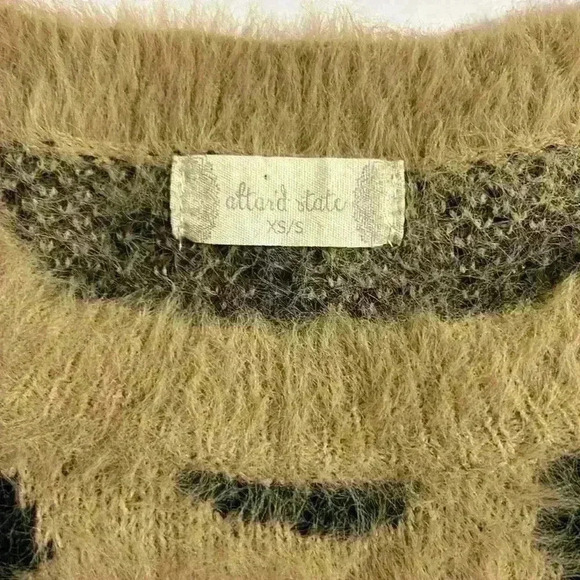 Altar’d State Fuzzy Cheetah Print Sweater - Picture 6 of 8